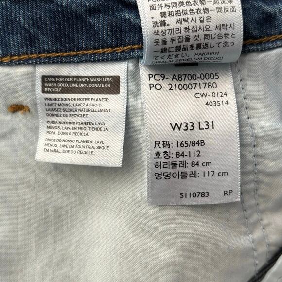 Levis Premium XL Size 33 Chino Womens Trouser Jeans Big Yikes Medium Wash - Picture 8 of 8